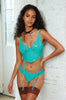 Vinyl & Lace Bustier Set by 3wishes.com