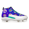"Dia de los Muertos" Jordan 12 Retro Cleats by Stadium Custom Kicks