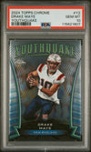 Graded 2024 Topps Chrome Drake Maye #Y2 Youthquake Rookie RC Football Card PSA 10 Gem Mint