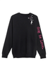 Crewneck Fleece: Dog is Love (Black)