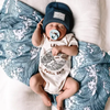 DOPE THREADS SWELL DAYS ONESIE by LITTLE RAD THINGS