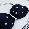 Dot Bikini Push Up 2 piece Swimsuit Women Padded Push Up Bikini Set Halter Two Piece Cross Top Swimsuit Patchwork Bathing Suit Women Swimwear Bodysuit Beachwear Halter Print Bikinis Bathing Suit Women by Stevvex