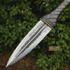 Double Edge Spear Point Medieval Dagger Fixed Blade 10–12 Inch Steel Knife with Guard Sheath by JW SteelCrafts