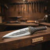 Double Edge Spear Point Medieval Dagger Fixed Blade 10–12 Inch Steel Knife with Guard Sheath by JW SteelCrafts