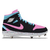 "Double Trouble" Jordan 1 Retro Cleats by Stadium Custom Kicks