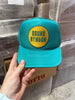 Drunk By Noon Patch Trucker Hat by Wild Junkie