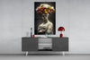 Abandoned Statue Glass Wall Art || Designer Collection by Insigneart USA