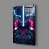 Thunder Fighter Glass Wall Art || Designer Collection by Insigneart USA