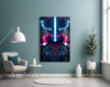 Thunder Fighter Glass Wall Art || Designer Collection by Insigneart USA