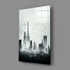 Old City Silhouette Glass Art || Designer Collection by Insigneart USA