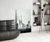 Old City Silhouette Glass Art || Designer Collection by Insigneart USA