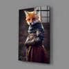 The Fox Glass Wall Art || Designer Collection by Insigneart USA