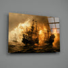 Red Storm Glass Wall Art || Designer Collection by Insigneart USA