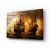 Red Storm Glass Wall Art || Designer Collection by Insigneart USA