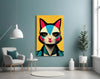 The Cat Glass Wall Art || Designer Collection by Insigneart USA