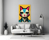 The Cat Glass Wall Art || Designer Collection by Insigneart USA