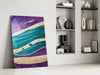 Waves Glass Wall Art || Designers Collection by Insigneart USA