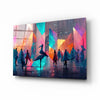 Cubic Walk Glass Wall Art || Designers Collection by Insigneart USA