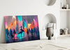 Cubic Walk Glass Wall Art || Designers Collection by Insigneart USA