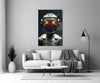 Robotic View Glass Wall Art || Designer Collection by Insigneart USA