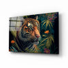 Trap Behind Flowers Glass Wall Art || Designers Collection by Insigneart USA