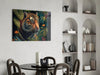 Trap Behind Flowers Glass Wall Art || Designers Collection by Insigneart USA