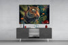 Trap Behind Flowers Glass Wall Art || Designers Collection by Insigneart USA