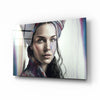 Girl with a Tattoo Glass Wall Art || Designer Collection by Insigneart USA