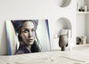 Girl with a Tattoo Glass Wall Art || Designer Collection by Insigneart USA