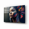 Girl with a Tattoo Glass Wall Art || Designer Collection by Insigneart USA