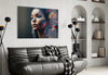 Girl with a Tattoo Glass Wall Art || Designer Collection by Insigneart USA