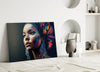 Girl with a Tattoo Glass Wall Art || Designer Collection by Insigneart USA