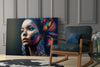 Girl with a Tattoo Glass Wall Art || Designer Collection by Insigneart USA