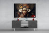 Queen of Flowers Glass Wall Art || Designer Collection by Insigneart USA