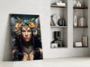 Warrior Beautiful Glass Wall Art || Designers Collection by Insigneart USA