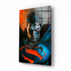 Bloody Superman Glass Wall Art || Designer Collection by Insigneart USA