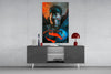 Bloody Superman Glass Wall Art || Designer Collection by Insigneart USA