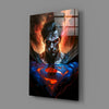 Bloody Superman Glass Wall Art || Designer Collection by Insigneart USA