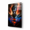 Bloody Superman Glass Wall Art || Designer Collection by Insigneart USA