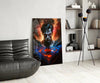 Bloody Superman Glass Wall Art || Designer Collection by Insigneart USA