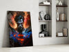 Bloody Superman Glass Wall Art || Designer Collection by Insigneart USA