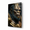 Ape King Glass Wall Art || Designer Collection by Insigneart USA