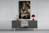 Ape King in Throne Glass Wall Art || Designer Collection by Insigneart USA