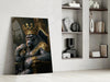 Ape King in Throne Glass Wall Art || Designer Collection by Insigneart USA