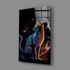 Moon Cat Glass Wall Art || Designer Collection by Insigneart USA