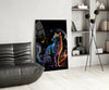 Moon Cat Glass Wall Art || Designer Collection by Insigneart USA
