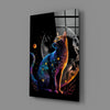 Moon Cat Glass Wall Art || Designer Collection by Insigneart USA