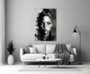 Scribbled Beauty Glass Wall Art || Designer Collection by Insigneart USA