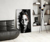 Scribbled Beauty Glass Wall Art || Designer Collection by Insigneart USA