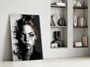 Scribbled Beauty Glass Wall Art || Designer Collection by Insigneart USA